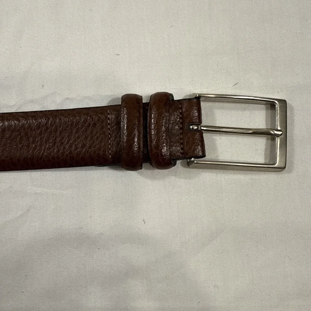 BELTS MEN 34/85CM  ANDREW FEZZA NEW YORK  Brown Hand Made In Italy  ‎ 2537 02
